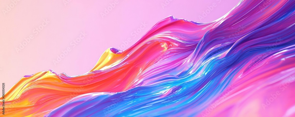 Aufkleber graffiti abstract background concept. a vibrant wave of colorful abstract textures blending together