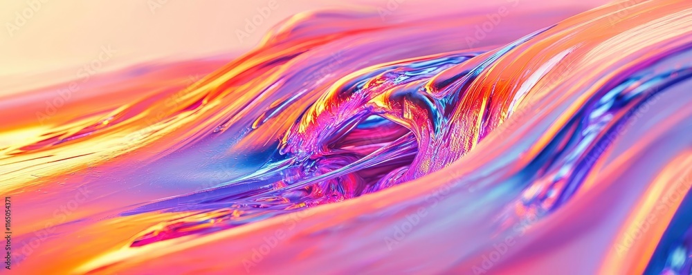 Aufkleber Graffiti abstract background concept. Vibrant abstract waves of color flowing in a mesmerizing pattern of light and texture.