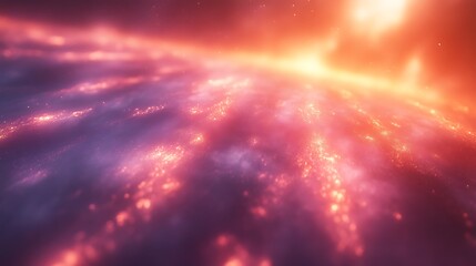 Obraz premium Glowing Nebula Cosmic Dust And Light