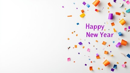 Obraz premium Colorful confetti and 