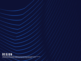 Premium background design with diagonal dark blue stripes pattern. Vector horizontal template for digital lux business banner, contemporary formal invitation, luxury voucher, prestigious gift certific