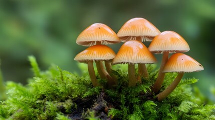 Fototapeta premium Mushroom plants growing outside