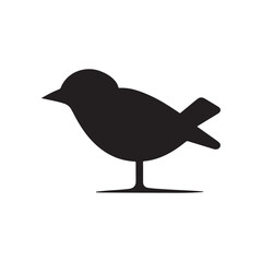 black bird vector design with white background