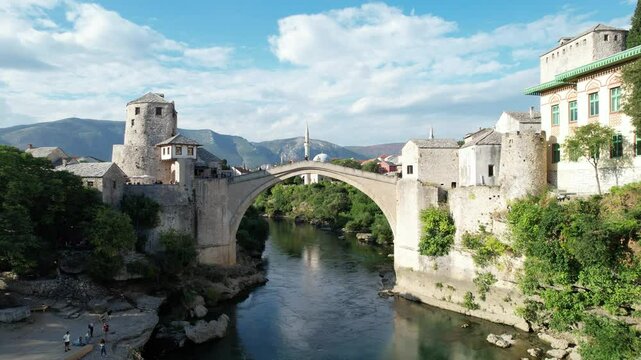 Historical Mostar Bridge