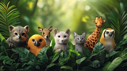 A concept of wildlife protection, focusing on biodiversity preservation and preventing species extinction, highlighting the importance of conservation efforts to safeguard the natural 