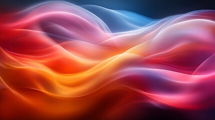 Obraz premium Abstract Colorful Waves Flowing Seamlessly Together