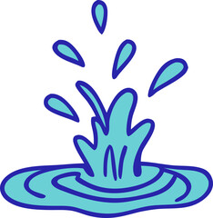 Obraz premium water splash effect