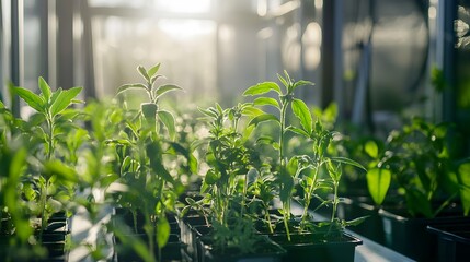 Naklejka premium Lab lab plants growing outside