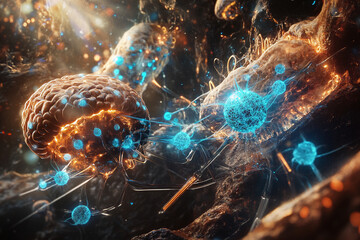 Illustration of Nanotechnological Advancements in Cellular Biology and Medical Treatments