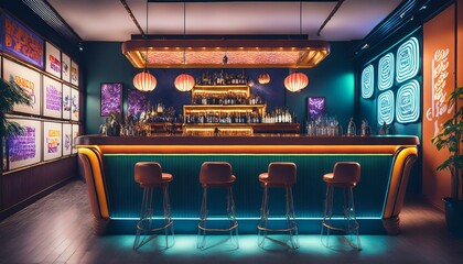 Unwind in a stylish atmosphere with friends.  