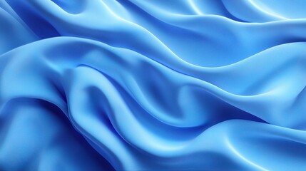 Obraz premium Smooth Blue Fabric with Subtle Gradients and Textures