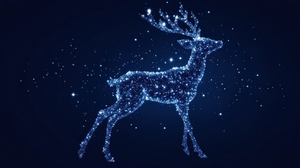 Starry Christmas Deer: A Magical Creation of Constellations