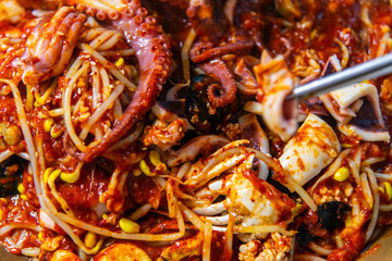 spicy steamed seafood