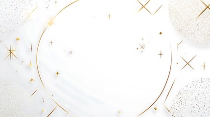 Elegant Gold Accents On White Background Design
