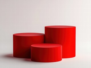 Custom branded podium illustrations for mockup stage design clean environment visual content