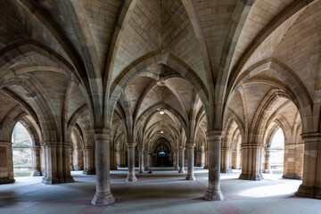 Fototapeta premium Cloisters of Glasgow University - UK