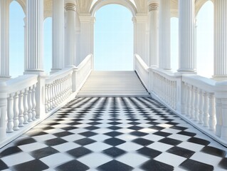 Outdoor event podium setting elegant venue realistic photo clean environment captivating viewpoint platform for mockup