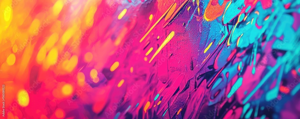 Poster Graffiti abstract background concept. Vibrant abstract background with colorful patterns, ideal for design and creative projects.