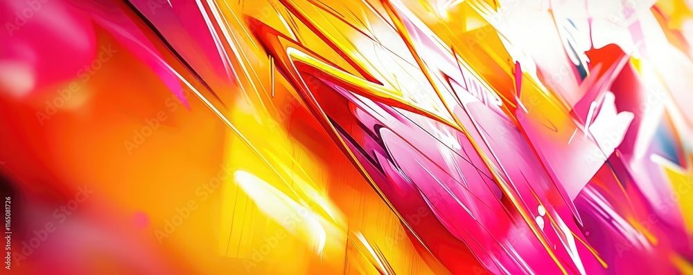 Poster graffiti abstract background concept. vibrant abstract background featuring dynamic shapes and bold 