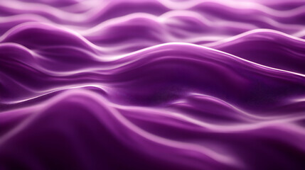 Obraz premium Purple Abstract Waves, Fluid Forms Flowing Smoothly and Elegantly Across the Surface