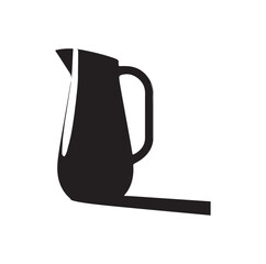 Water Pitcher silhouette vector illustration
