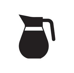 Water Pitcher silhouette vector illustration
