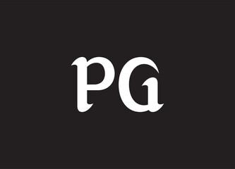 PG letter logo and initial logo design