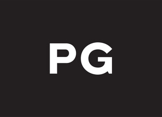 PG letter logo and initial logo design