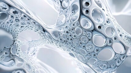 Abstract Technological Background with Digital Industrial Patterns