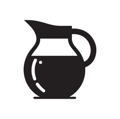 Water Pitcher silhouette vector illustration