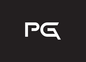 PG letter logo and initial logo design