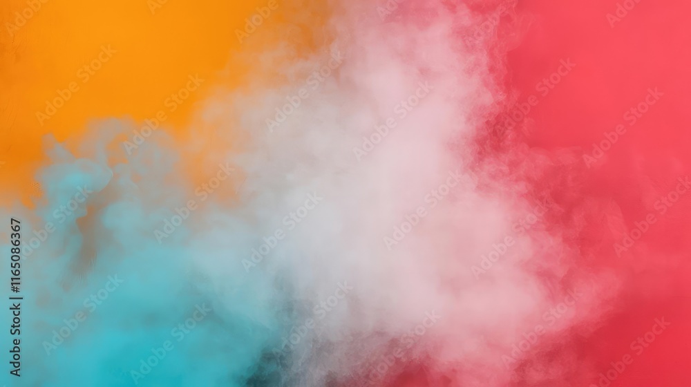Poster graffiti abstract background concept. vibrant smoke clouds create colorful abstract backgrounds in s