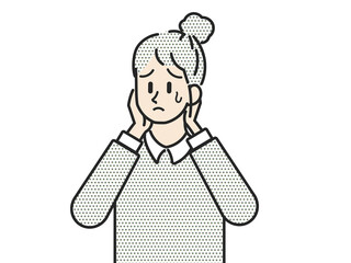 困っている女性