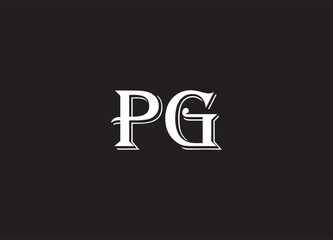 PG letter logo and initial logo design