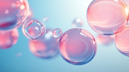 A serene loop of liquid spheres flowing in a perfect circle