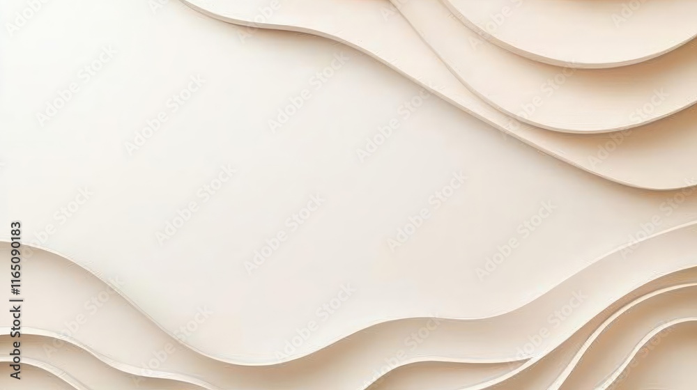 Aufkleber Sparkle abstract background concept. Abstract layered texture with soft curves and neutral tones for modern design projects.