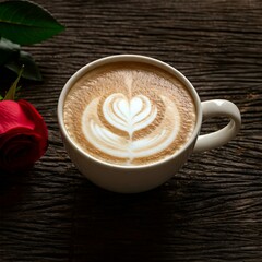 Happy Valentine's Day coffee