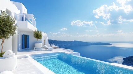 Luxury Santorini Villa with Infinity Pool and Aegean Sea View