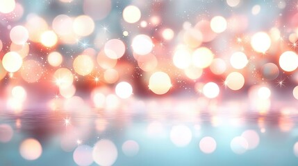 Fototapeta premium Sparkle abstract background concept. A vibrant bokeh background featuring colorful lights and soft focus effect.