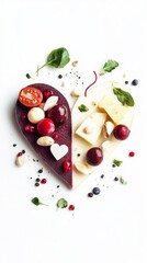 Heart-Shaped Culinary Delight: A Vibrant Fusion of Flavors and Colors