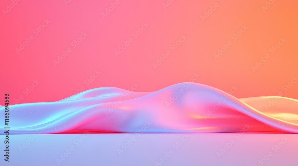 Aufkleber sparkle abstract background concept. abstract fluid shapes in vibrant colors create a soothing, mode