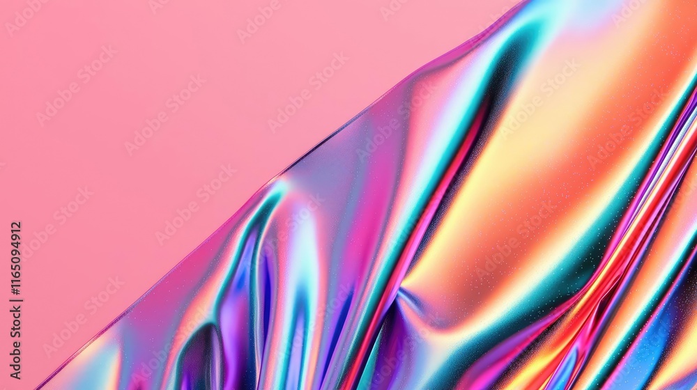 Aufkleber Sparkle abstract background concept. Colorful abstract background featuring vibrant metallic textures and flowing patterns.