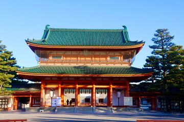 Naklejka premium 平安神宮・応天門（京都・左京区）