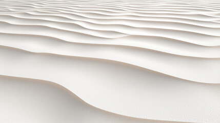 Obraz premium Smooth white sand dunes create serene and calming landscape