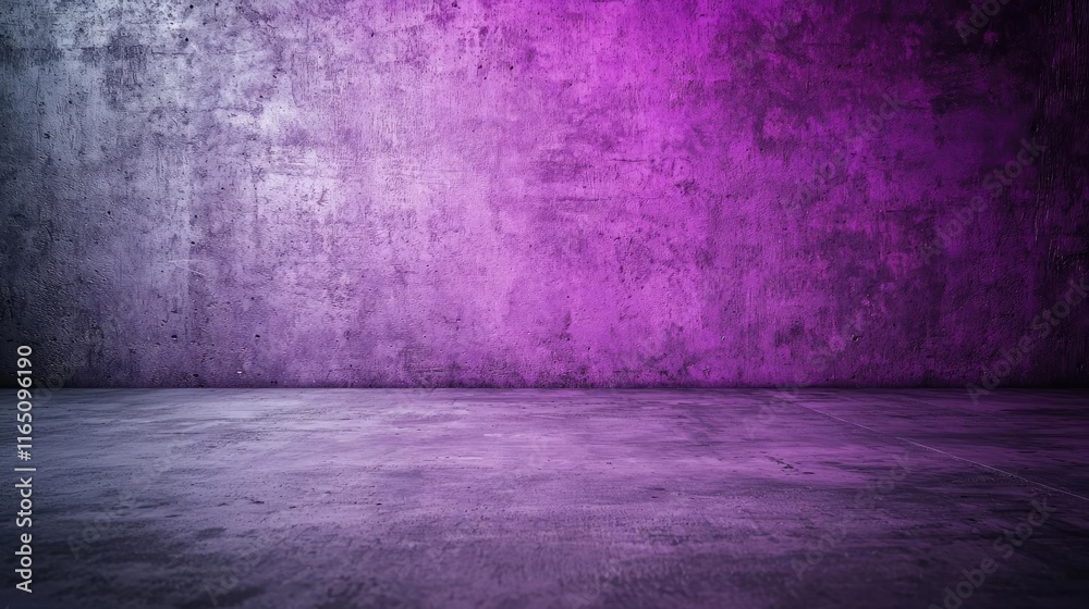 Poster graffiti abstract background concept. a textured wall with vibrant purple lighting creating a modern