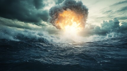 explosion nuclear bomb in ocean