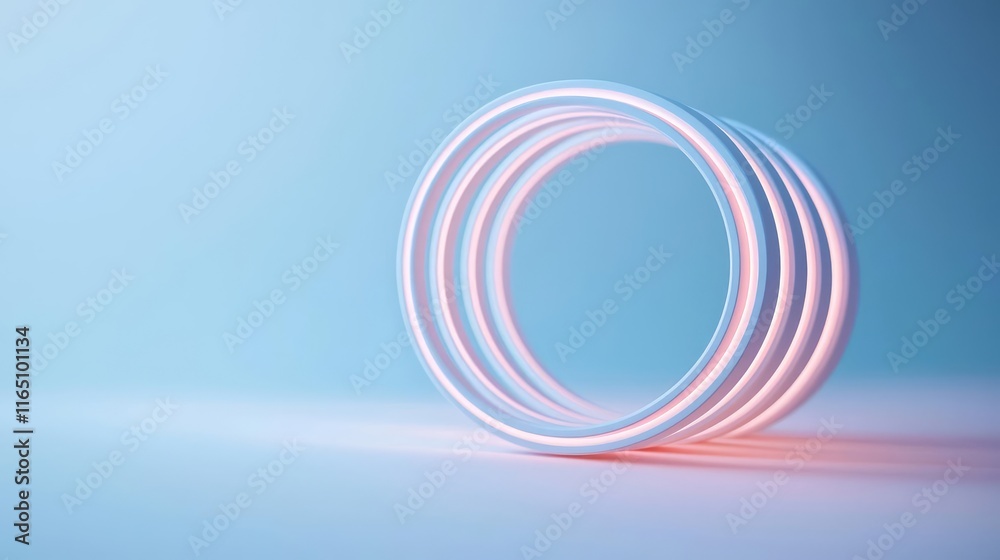 Poster Circles abstract background concept. Elegant glowing rings create a modern, artistic backdrop for design projects.