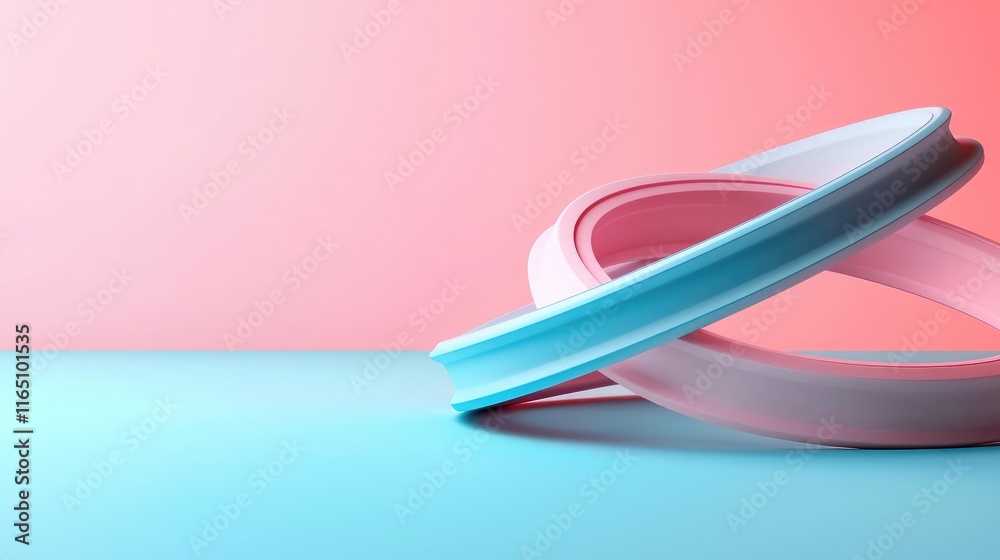 Poster Circles abstract background concept. Abstract colorful design with circular shapes on a gradient background.