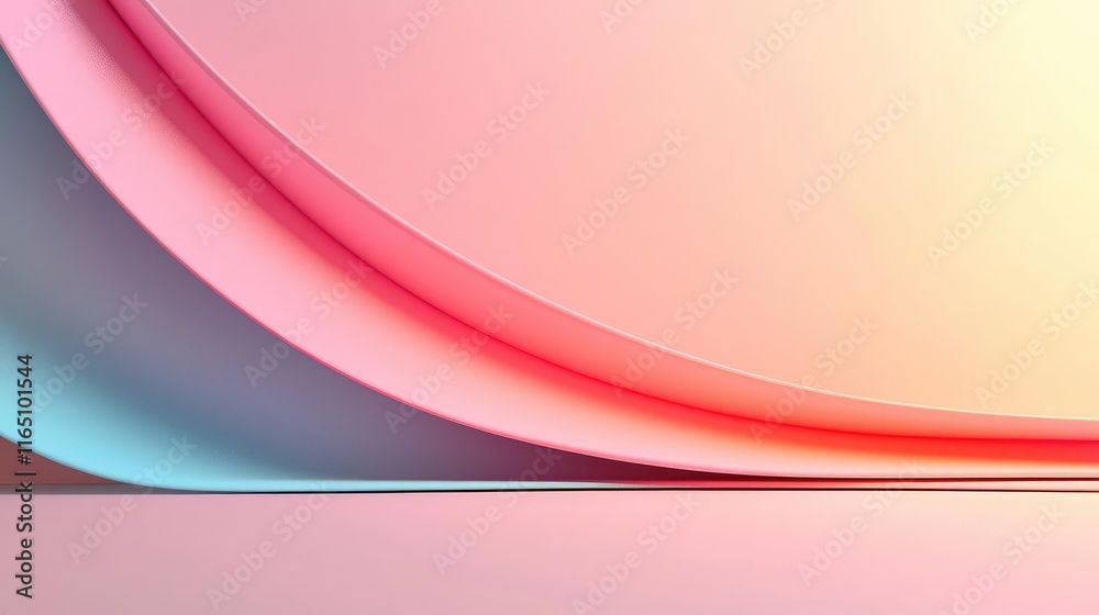 Poster Circles abstract background concept. Abstract waves of color creating a modern and vibrant background for various designs.
