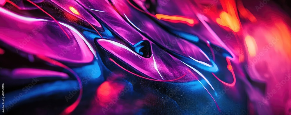 Leinwandbilder graffiti abstract background concept. vibrant abstract design showcasing flowing colors and shapes i